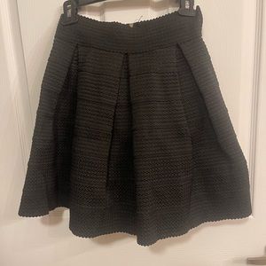 Black high waisted skirt